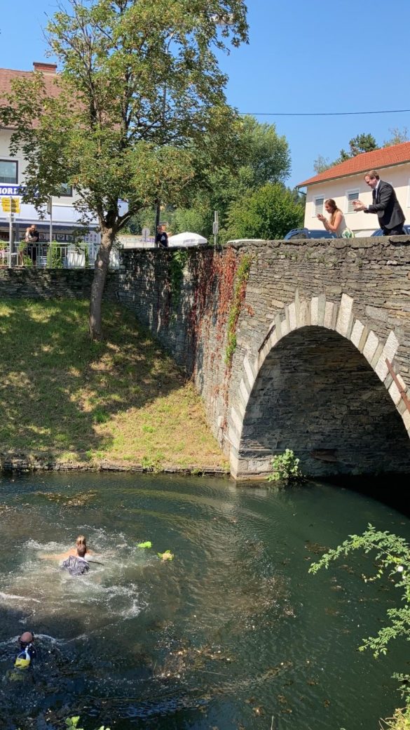 Spektakulärer Filmdreh an der Steinernen Brücke